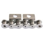 不锈钢带宽弯板附件滚子链条